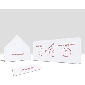 PowerNet 5 Piece Base Set | Baseball and Softball | Flexible Anti-Slip Rubber | Weather Resistant Material | Low Profile for Safety | Easy Storage and Transport