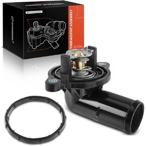 A-Premium Engine Coolant Thermostat Housing Assembly Compatible with Chrysler 300 Dodge Challenger Charger 2011-2021 V6 3.6L