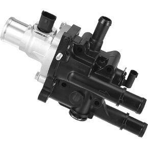 X AUTOHAUX Engine Coolant Thermostat Housing Assembly with Sensor Gasket for Chevrolet Cruze 2011-2015 for Chevy Sonic 2012-2018 for Chevy Cruze Limited 2016 25192228 55577284 25199824