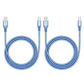 كابل طابعة USB 2.0 بطول 9.8FT، سلك USB 2.0 عالي السرعة USB 2.0 A ذكر إلى B ذكر USB / آلة تصوير / ماسح ضوئي، لـ HP وEpson وCanon وDell وBrother وSamsung وDAC والمزيد