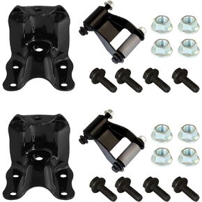 Rear Leaf Spring Shackle Hanger Bracket Kit Compatible for 1986-2011 Ford Ranger, Mazda B2300 B2500 B3000 B4000,Leaf Spring Shackles Replaces 722-010 722-001