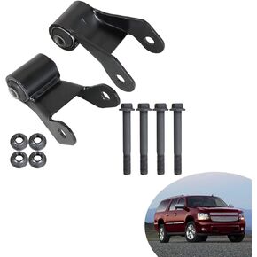 2-Pack 722-029 Leaf Spring Rearward Shackle Bracket Kit Replacement for 2000-2013 Avalanche Silverado Yukon XL Sierra 1500 2500 1500HD 2500HD