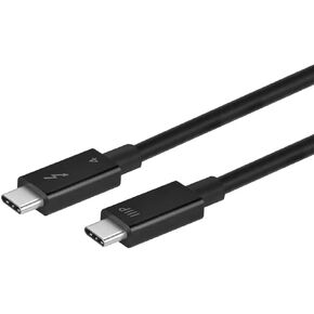 Monoprice Thunderbolt 4 Cable - Intel Certified, 40Gbps, 240 Watts Power Delivery, 8K Ultra HD, 1 Meter, Black