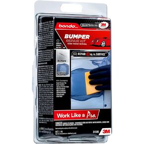 Bondo Bumper Repair Kit, Paintable - Permanent - Non-Shrinking Repair in Less Than Two Hours, 1 Kit