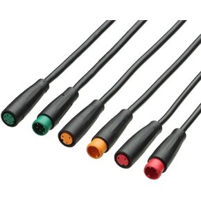 6 Pcs Ebike Extension Cable 2pin/3pin/5pin Base Connector Female/Male Single Head Display Pin for Ebike Bafang Ebike Accessories 9mm Connector