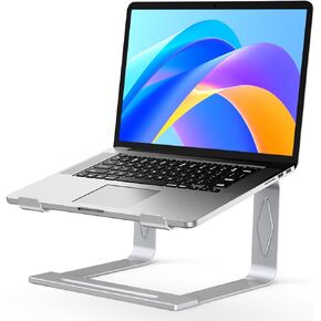 Laptop Stand for Desk, Metal Laptop Riser Holder, Removable Notebook Stand Ventilated Cooling Computer Stand Compatible with 10-15.6" Laptops
