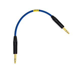 Premium Mogami Balanced Line Cable - (¼") Professional Neutrik TRS Gold/Black Connectors (1ft, Red)