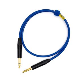 Premium Mogami Balanced Line Cable - (¼") Professional Neutrik TRS Gold/Black Connectors (1ft, Red)
