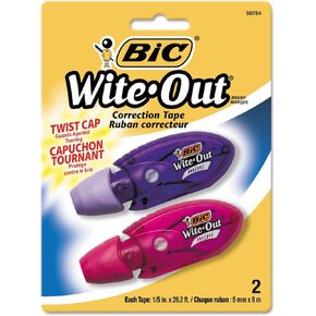 BIC WOMTP21 Wite-Out Mini Twist Correction Tape, BICWOMTP21
