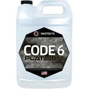 Code 6 Platinum ® - Extreme High Density - Extremely Long Lasting - HDF Organic Fog Machine Fluid, USA Made, Water Based - 1 Gallon