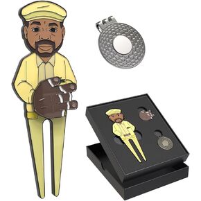 K9King Premium Coach Ball Marker, Hat Clip & Golf Divot Tool Set - Ideal Groomsman Gift, Complete Golf Accessories Kit for Men and Women | Unique Hat Clip - Bag Accessories and Funny Ball Markers