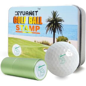 Golf Ball Stamp Ball Stamper Self-Inking Markers Personality Pattern Design Reusable Marking Tool to Identify Golf Balls Golfer Gift for Men Women Golfing Accessories not Include Ball