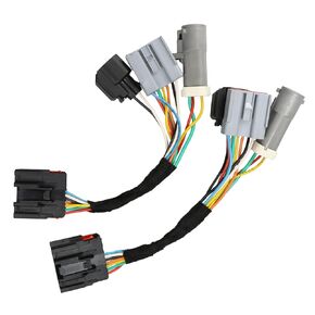 Tow Mirror Adapter Harness for Ford F250 F350 F450 F550 Super Duty Truck 1999-2007 Mirrors Conversion Wiring Connector 10 Pin Female to 22 Pin Male