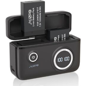 JYJZPB LP-E17 Battery and Dual USB Charger for Canon EOS R50 RP R10 R8,Rebel T8i, T7i, T6i, T6s, SL2, SL3, EOS M3, M5, M6 Camera 7.4V 1300mAh