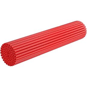Spoke Skins Covers,72 PCS Wrap Pipe Decoration For Motorcycle Dirt Bike Bicycle Wheelchair(Red)