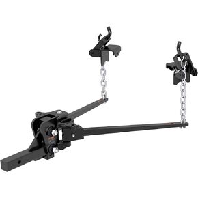 CURT 17302 Long Trunnion Bar Weight Distribution Hitch, Up to 10K, 2-Inch Shank , Black
