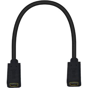 كابل Qaoquda 8K Mini DisplayPort، سلك توصيل Mini DP أنثى إلى أنثى بطول 1 قدم لأجهزة الكمبيوتر المحمول Mini DP PC/الكمبيوتر المحمول أو Thunderbolt 2 Mac PC (Mini DP أنثى إلى أنثى) in Kuwait