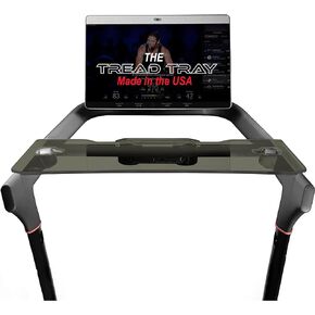 TFD The Tread Tray 2.0 | Compatible with Peloton Tread, Made in USA | Walking Desk Attachment Holder for Laptop, Tablet, Phone, & Book (Clear)