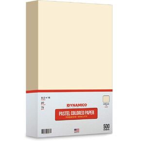 Cream 8.5 x 14" Legal Size Pastel Light Color Paper | 1 Ream of 500 Sheets
