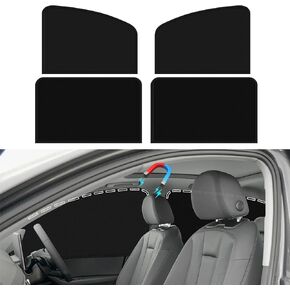 CARGEN Universal Side Window Sun Shade Magnetic Privacy Blinds Car Blackout Curtain for Camping Sleeping Baby Kids Rear Side 4PCS