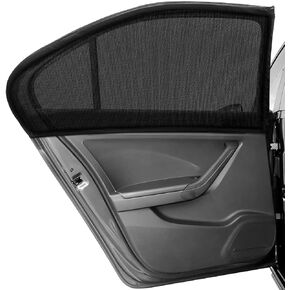 Car Window Shade, 2 Pack Car Sun Shade for Front Window Baby, High Stretchy Car Universal, Suitable for mid-Size Cars and SUVs, Breathable Heat Insulation Anti-UV Protection Privacy