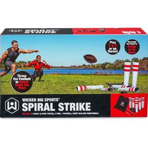 Wicked Big Sports Spiral Strike Football Bowling Portable Yard Game