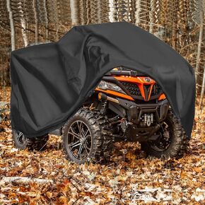 2-UP ATV Cover Large 4 Wheeler Quad Bike Storage Cover Heavy Duty 420D,Outdoor Waterproof Windproof for CFMOTO Cforce,Polaris Sportsman,Can am Outlander,Yamaha,Honda ATV, 91" Lx 49" Wx 51" H