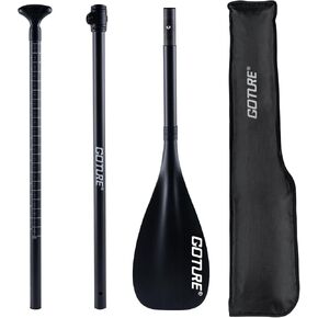 مجداف سوب للأطفال من جوتشر، مجداف عائم مكون من 3 قطع مع حقيبة تخزين، مجداف كاياك للشباب قابل للتعديل، مجداف لوح مجداف للأطفال مقاس 50.8 بوصة - 67.3 بوصة، شفرة من النايلون/الكربون وألياف الكربون وعمود من الألياف الزجاجية in Kuwait