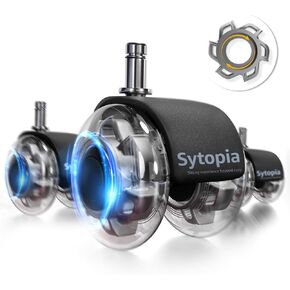 عجلات كراسي مكتب شديدة التحمل للأرضيات الصلبة والسجاد، تحل محل عجلات كراسي المكتب المطاطية لجميع أرضيات السجاد، ملحقات عالمية لعجلات كراسي المكتب وعجلات الألعاب - مجموعة من 5 in Kuwait