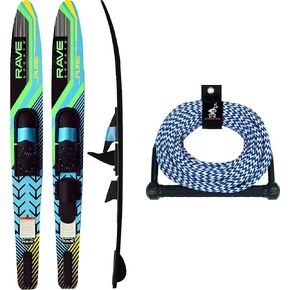 Rave Sports Pure Combo Water Skis - Adult Black/Blue