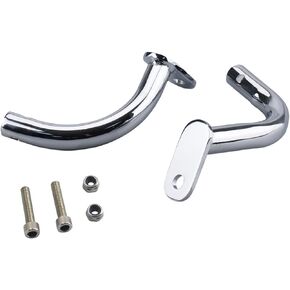 Saddlebags Saddle Bag Guard Eliminator Bracket Compatible With Harley Davidson Touring Electra Glide FLHT 1997-2008 (Chrome)