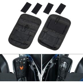 PBYMT Saddlebag Organizer Saddle Hard Bag Storage Compatible for Harley Touring Road King Street Electra Glide 1980-2024