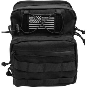 Waterproof Motorcycle Handlebar Bag Front fork bag, Universal Storage Bag Tool Pouch Fit For Harley Dyna Street Bob FXBB Softail Sportster, T-Bar Handlebar Bag with 2 decorative velcro