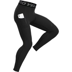 Men's Compression Pants Athletic Leggings Base Layer Underwear Tights for Running Workout Basketball