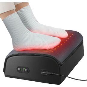 Comfier Foot Warmer &Heated Foot Rest for Under Desk,Adjustable Ergonomic Foot Stand for Back&Leg Pain Relief,Gaming Foot Stool for Office&Computer Chair,Support Foot Cushion for Office &Home,Gift in Kuwait