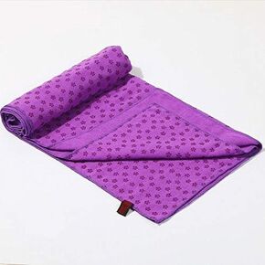 IBL-Yoga Towel, Hot Yoga Mat Towel - Sweat Absorbing Non-Slip for Hot Yoga, Pilates and Workout, 24x72 inches with Grip