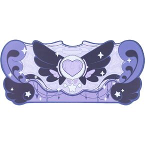 GeekShare Large Gaming Mouse Pad Kawaii Pink Non-Slip Rubber Back Mouse Pad Big Waterproof Desk Mat for Keyboard and Mouse Perfect for Gaming,or Home Office Work - Star Wings（Super Dense Cloth）