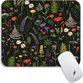 Hokafenle Square Mouse Pad, Smooth Premium-Textured Mouse Mat Thick, Computer Mousepad for Wireless Mouse, Non-Slip Base(9.5 x 7.9 Inch, Sunflower Gold)
