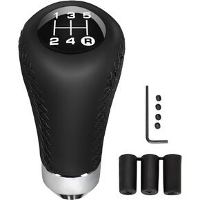 Universal Shift Knob 5 Speed Manual Gearbox Shift Knobs Fit for Most Car Transport Vehicles（Black Line）