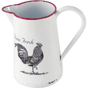 Enamel Rooster Pitcher