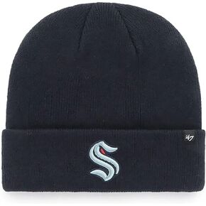 '47 Brand Hockey Cuffed Beanie Hat - NHL Raised Cuff Knit Cap