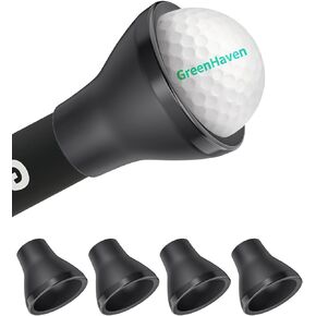 Golf Ball Retriever Grabber for Putters Golf Pick-up Portable Grip Sucker Tool Back Saver for Golfers，3-4 Pack