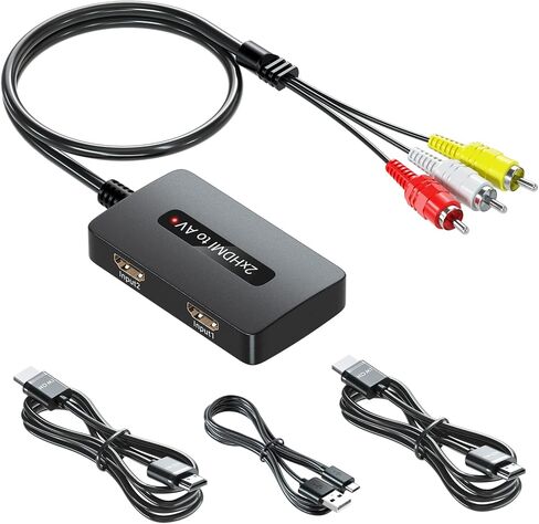 4K HDMI to Component Converter with Scaling Function, HDMI to YPbPr Converter Support 4K/60Hz Input, Support 480i/576i Component Output, Compatible with DVD/PS3/PS4/PS5/Amazon Fire TV Sticks in Kuwait