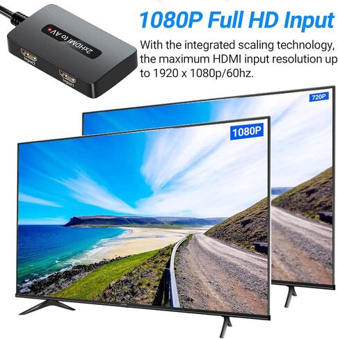 4K HDMI to Component Converter with Scaling Function, HDMI to YPbPr Converter Support 4K/60Hz Input, Support 480i/576i Component Output, Compatible with DVD/PS3/PS4/PS5/Amazon Fire TV Sticks in Kuwait