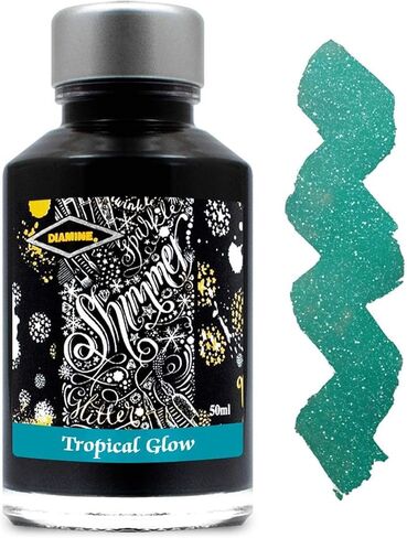 Diamine Fountain Pen Bottled Ink, 50ml - Shimmering Tropical Glow in Saudi Arabia