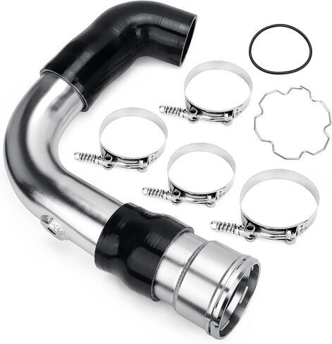 Upgrade Cold Side Intercooler Pipe & Boot Kit For 2011-2016 Ford F-250 F-350 F-450 Powerstroke Diesel 6.7L - 3.5" Silver intercooler piping kit BC3Z6F073A BC3Z6F073B in Saudi Arabia