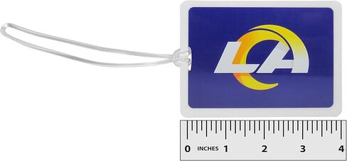 NFL Los Angeles Rams Vinyl Luggage Tag, 2pk, Blue, F2LT130, One Size in Saudi Arabia
