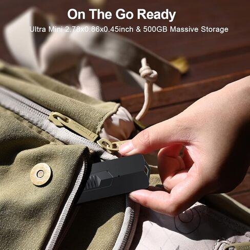 Vansuny 250 جيجابايت USB 3.1 SSD خارجي محمول، 430 ميجابايت/ثانية عالي السرعة USB C Mini Metal محرك أقراص الحالة الصلبة الخارجي المحمول للكمبيوتر الشخصي والكمبيوتر المحمول والهواتف والمزيد in Kuwait