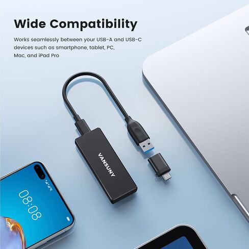 Vansuny 250 جيجابايت USB 3.1 SSD خارجي محمول، 430 ميجابايت/ثانية عالي السرعة USB C Mini Metal محرك أقراص الحالة الصلبة الخارجي المحمول للكمبيوتر الشخصي والكمبيوتر المحمول والهواتف والمزيد in Saudi Arabia