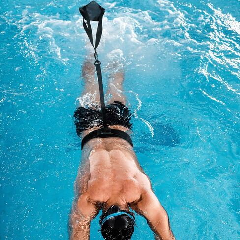 2 Set Swim Parachute Swim Resistance Belt Strength Training Belt Resistance Training Equipment Swim Resistance Tether for Swim Training Exercise in Saudi Arabia